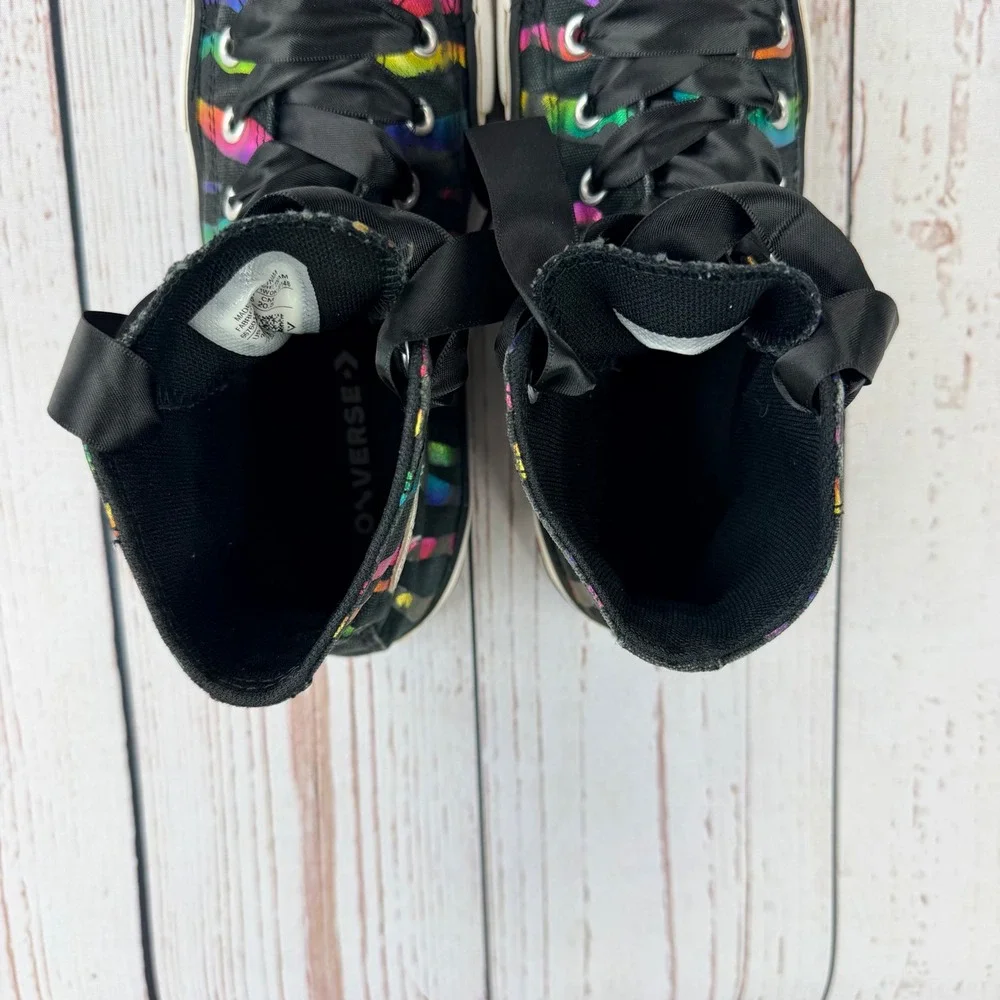 Converse Chuck Taylor All Star Rainbow Zebra Junior Shoes 667601F Size 2